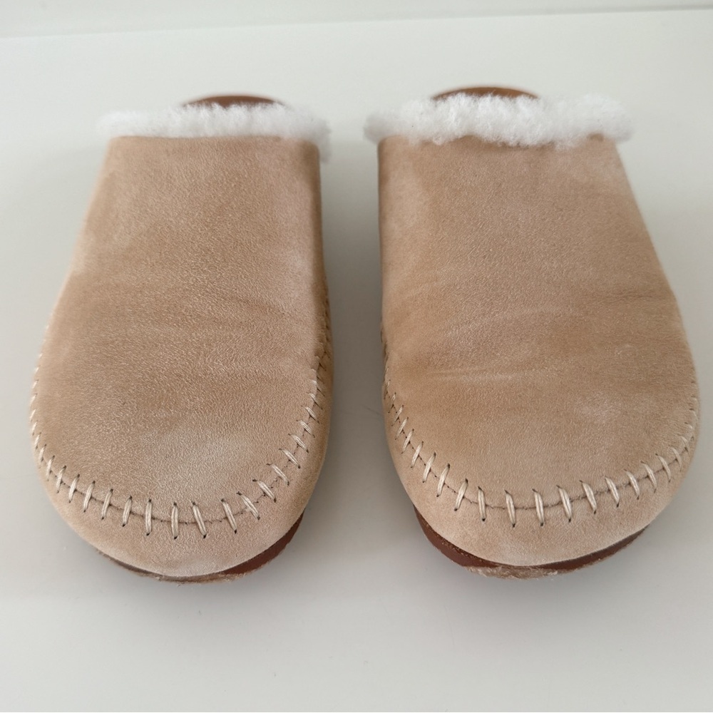 🏷️ SOLD • JENNI KAYNE • Shearling-Lined Moc Clog in Natural • 8 - Picture 4 of 16